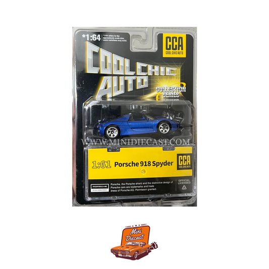 CCA Porsche 918 Spyder Blue – Blister Pack (With Stackable Display Box)
