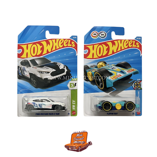 Hot Wheels Mainline (Set of 2) – Ford Mustang Mach-E 1400 / Flippin Fast