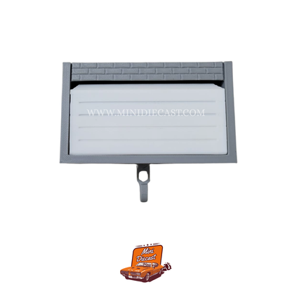 1:64 Mini Garage Key Holder 3D Printed - Grey