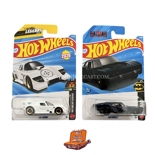 Hot Wheels Mainline (Set of 2) – La Liebre / Batmobile