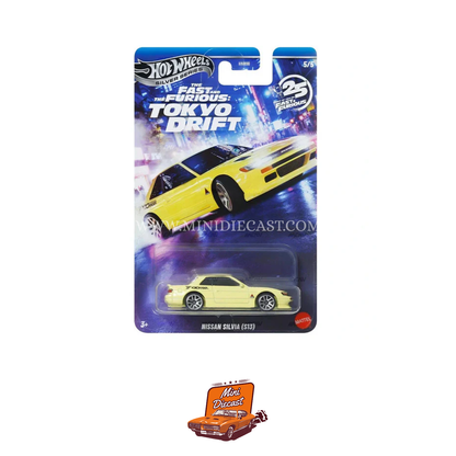 Hot Wheels Silver Series The Fast & The Furious Tokyo Drift Set of 5 Cars