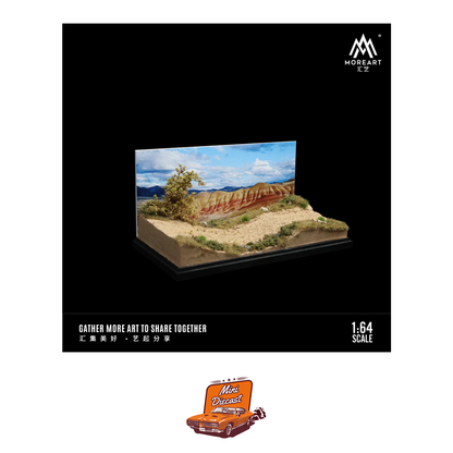 MoreArt Rough and Rugged Hill Scene Diorama for 1:64 Scale (MO901319)