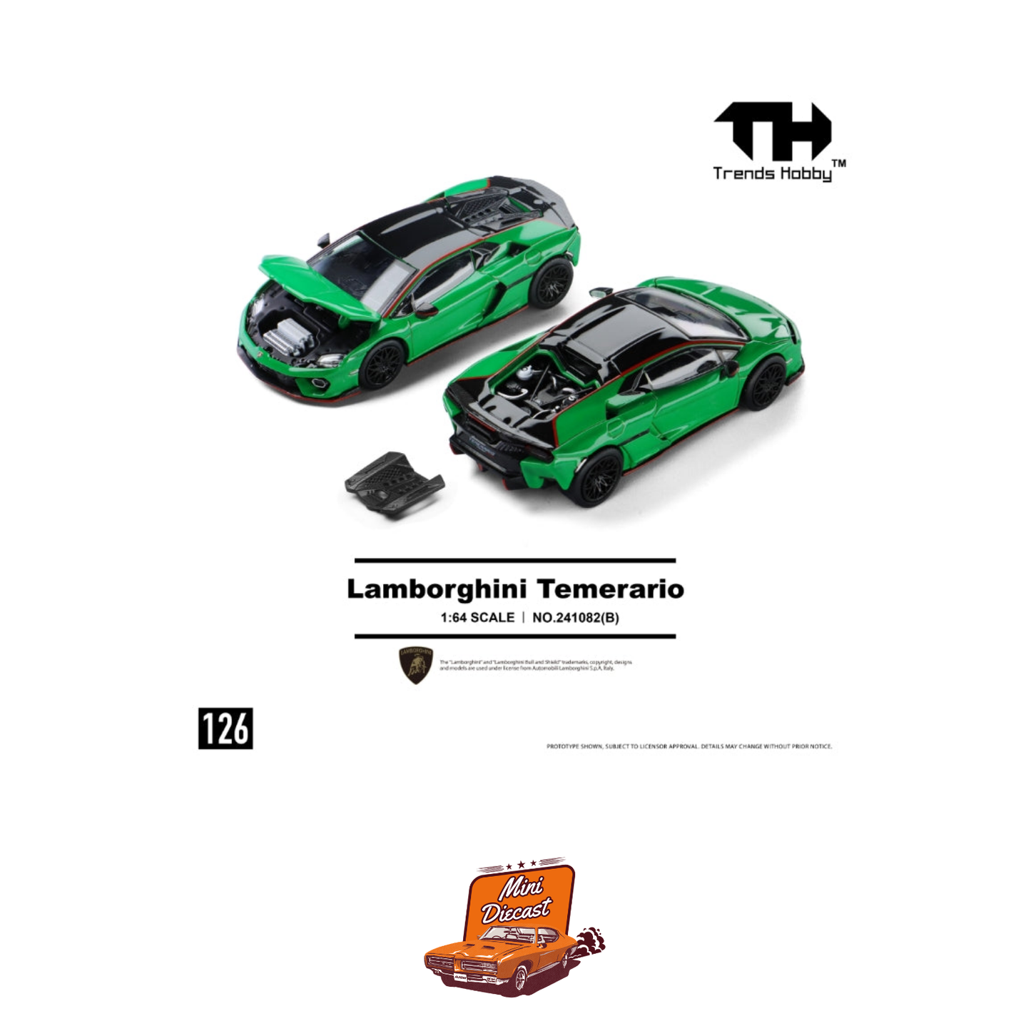 Trends Hobby Lamborghini Temerario Green 1:64 (241082(B))