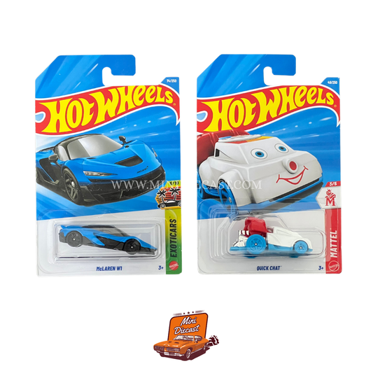 Hot Wheels Mainline (Set of 2) – McLaren W1 / Quick Chat