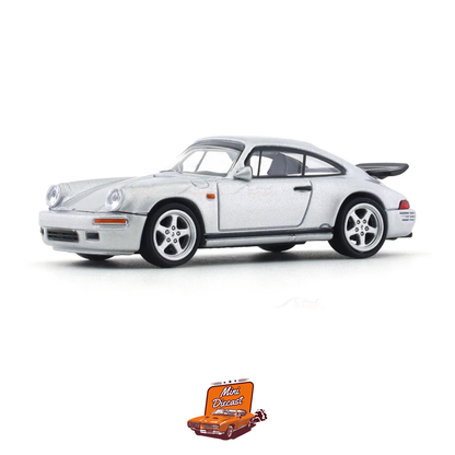 Para64 1987 Porsche RUF CTR “Yellowbird” – Silver (1:64 Scale)