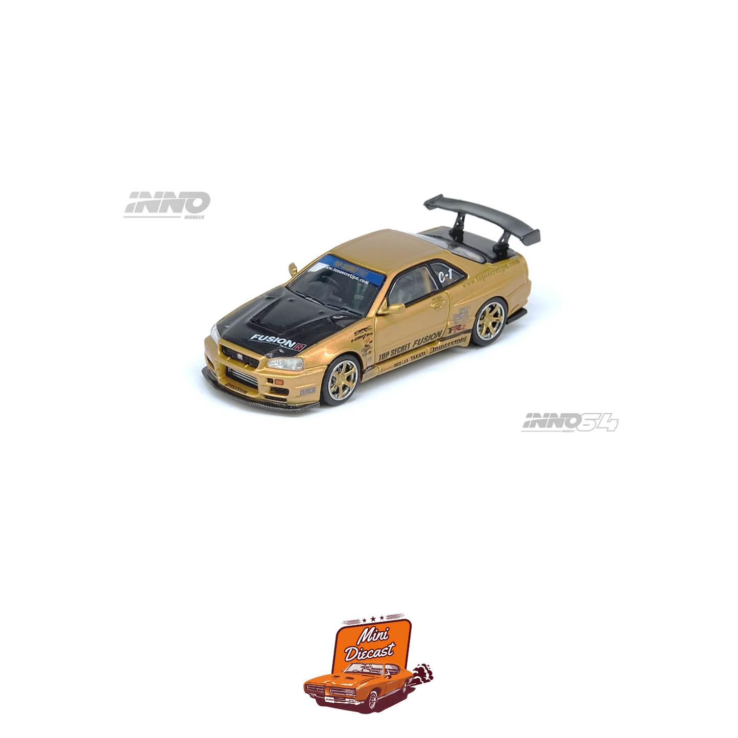 INNO64 Top Secret GT-R (R34) Gold IN64-R34TS-GOLD