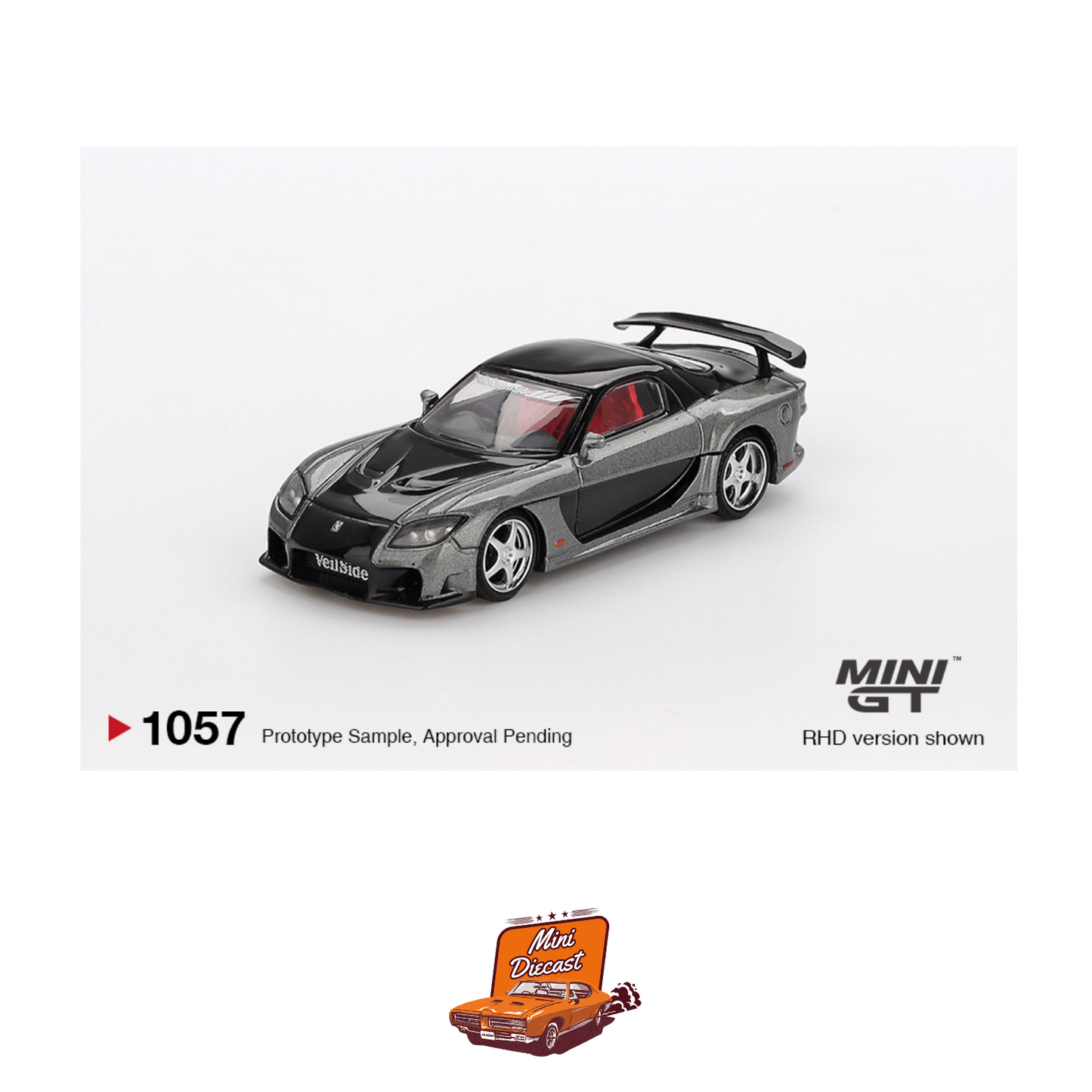 Mini GT #1057 Mazda RX-7 VeilSide Fortune Grey