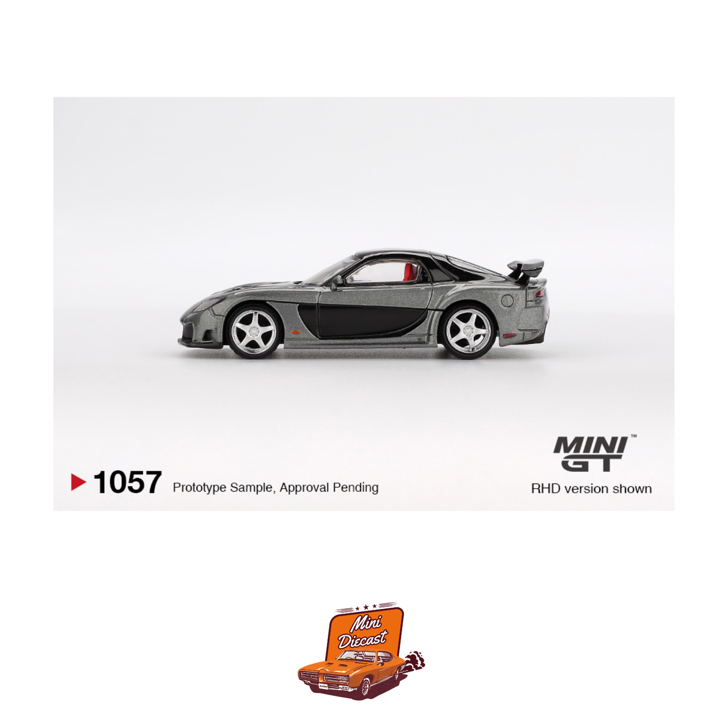 Mini GT #1057 Mazda RX-7 VeilSide Fortune Grey