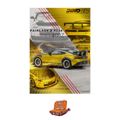 INNO64 Top Secret Fairlady Z (RZ34) Gold IN64-400ZTS-GOLD