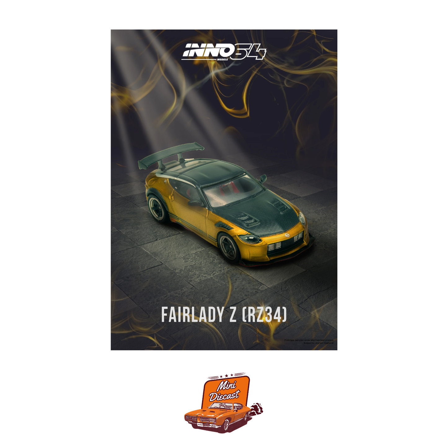 INNO64 Top Secret Fairlady Z (RZ34) Gold IN64-400ZTS-GOLD