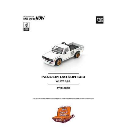 Pop Race Pandem Datsun 620 White PR64-350