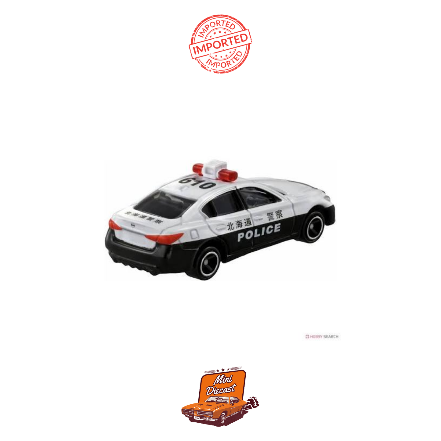 Takara Tomy Tomica No.33 Nissan Skyline Police Car (Creased Box)