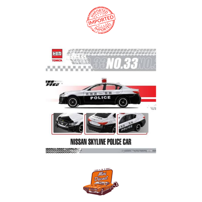 Takara Tomy Tomica No.33 Nissan Skyline Police Car (Creased Box)