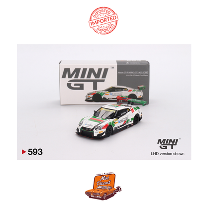 Mini GT #593 Nissan GT-R NISMO GT3 #23 KCMG 2018 FIA GT World Cup Macau