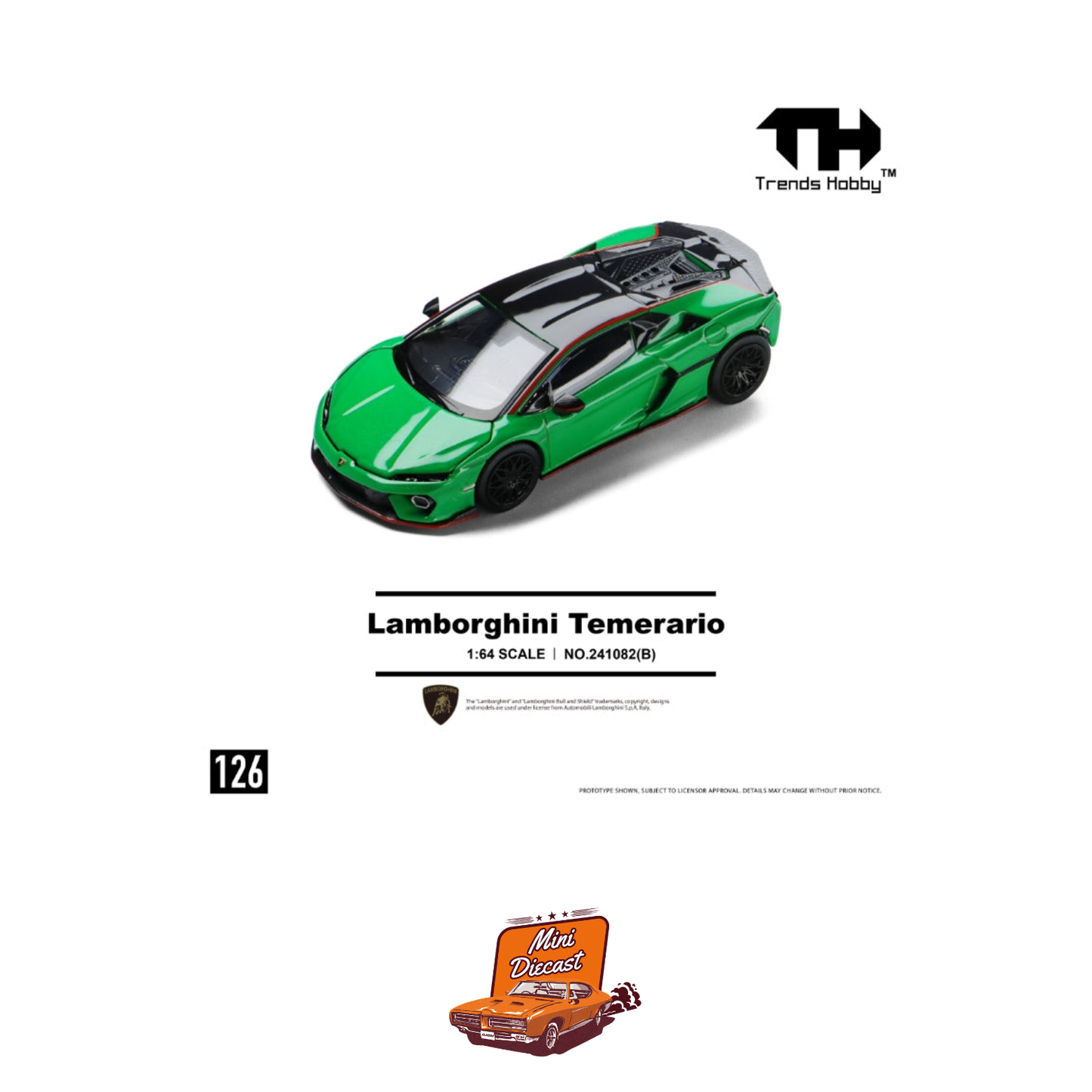 Trends Hobby Lamborghini Temerario Green 1:64 (241082(B))