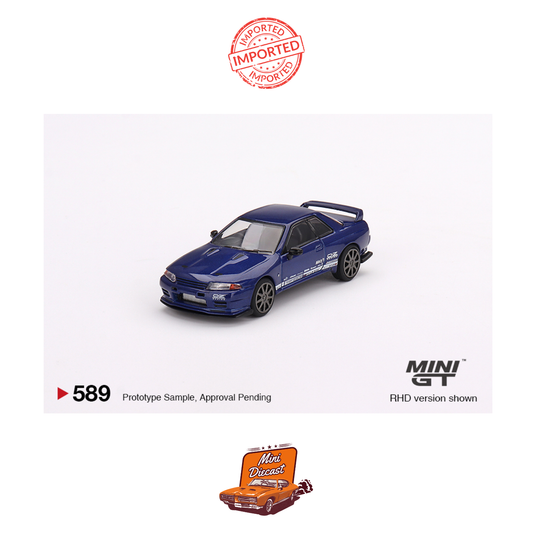 Mini GT #589 Nissan Skyline GT-R Top Secret (Metallic Blue)