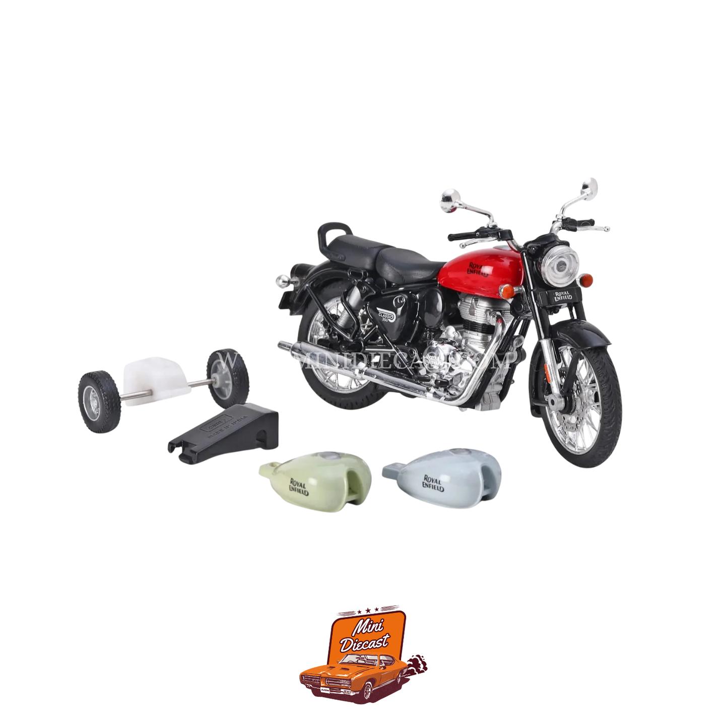 Centy Toys Royal Enfield Classic 350 – Detachable Parts with 3 Colored Fuel Tanks