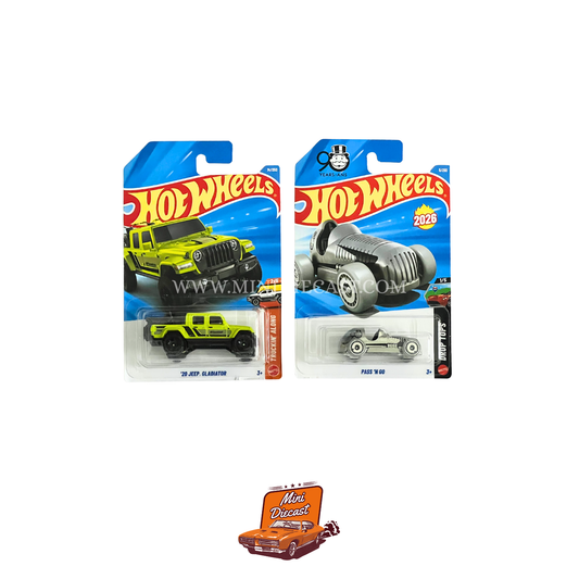 Hot Wheels Mainline (Set of 2) – 2020 Jeep Gladiator / Pass ’N Go