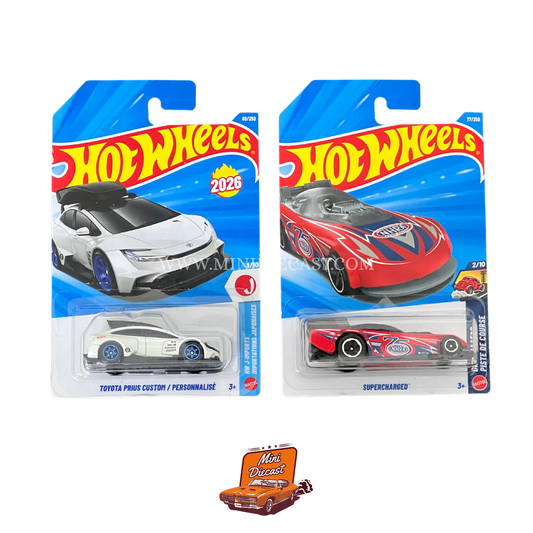 Hot Wheels Mainline (Set of 2) – Toyota Prius Custom / Supercharged