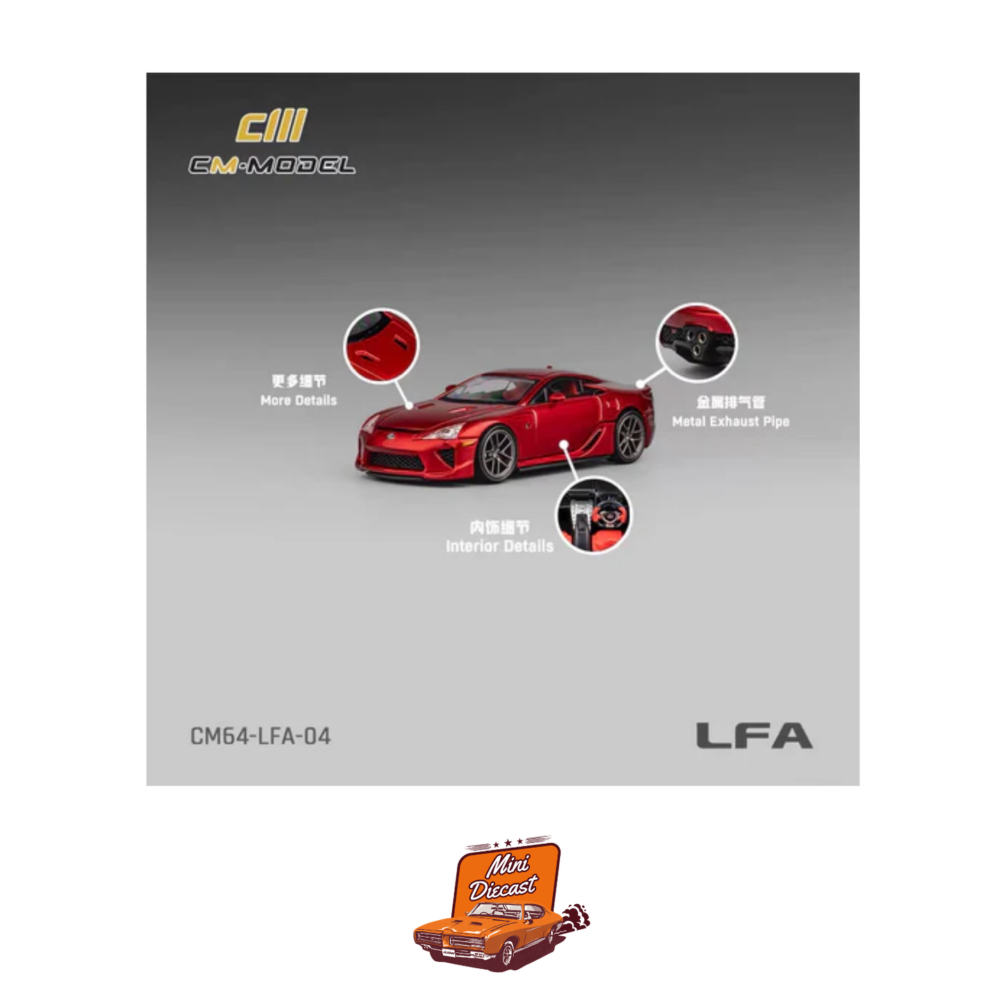 CM Model Lexus LFA (Red) (Imported)