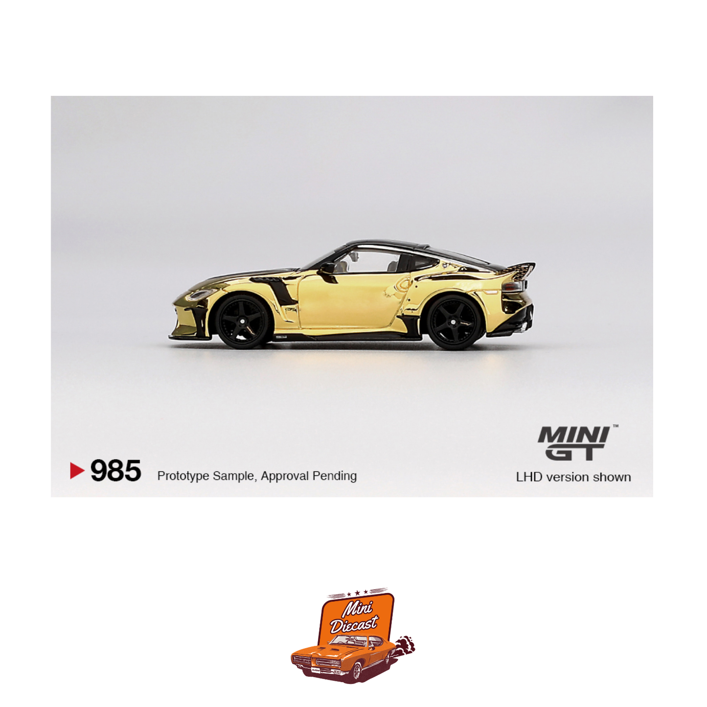 Mini GT #985 Nissan Z VeilSide FFZ400 Gold Chrome (Imported)