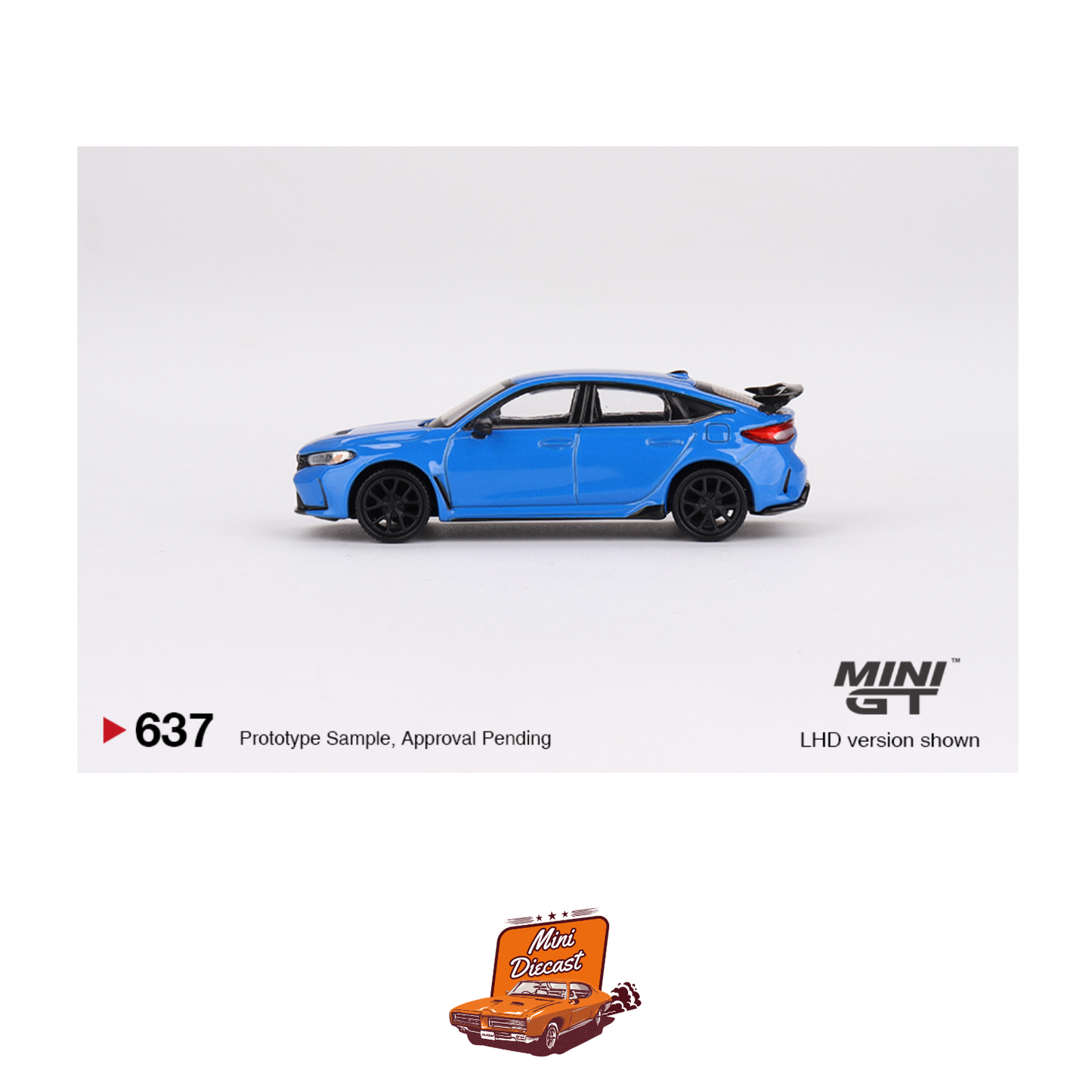 Mini GT #637 Honda Civic Type R Boost Blue Pearl 2023