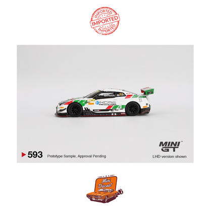 Mini GT #593 Nissan GT-R NISMO GT3 #23 KCMG 2018 FIA GT World Cup Macau