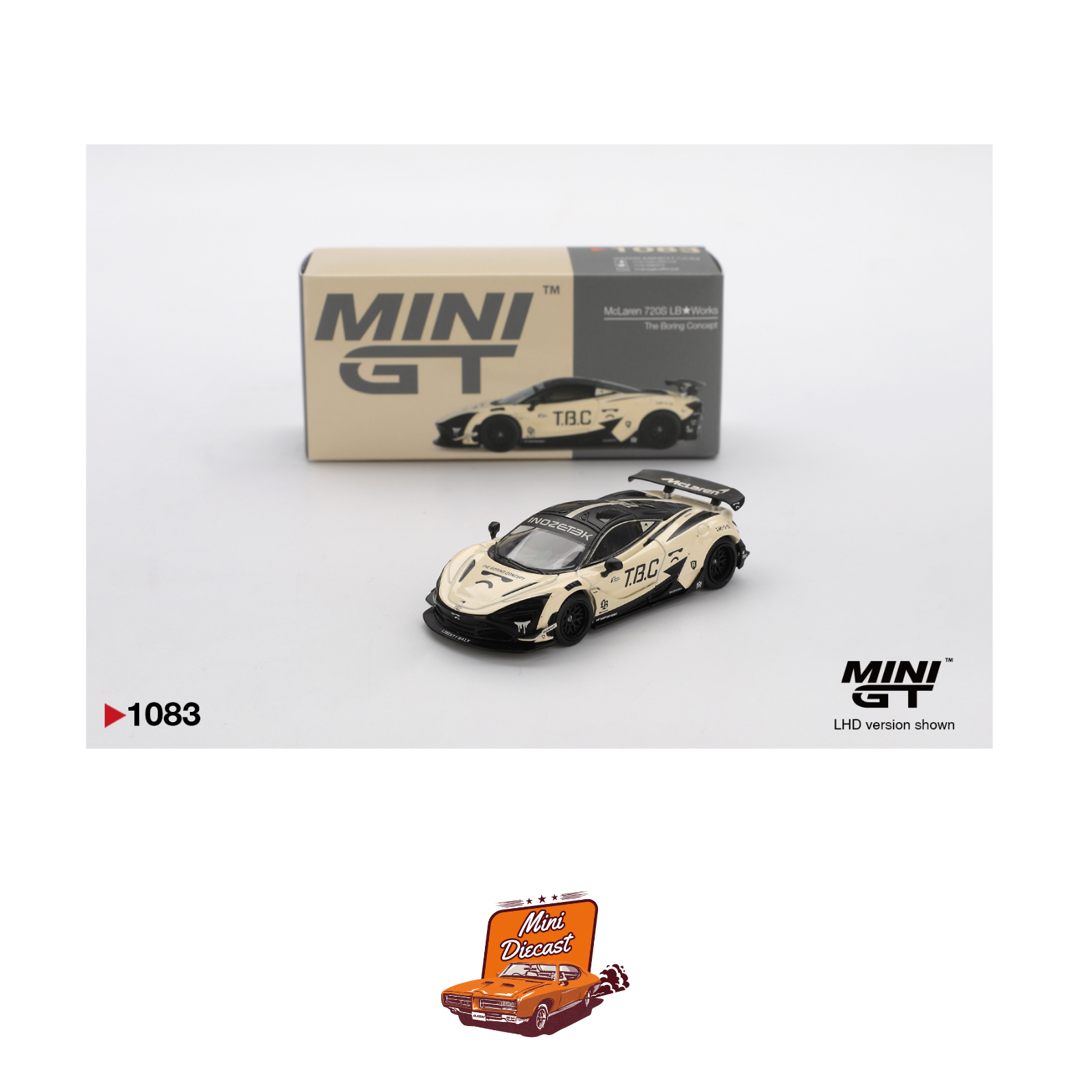 ミニカー MINIGT McLarenLBWK&theboring pullbackcar MINI GT 1/64 McLaren 720S LB-Works The Boring Concept/ LB Blister