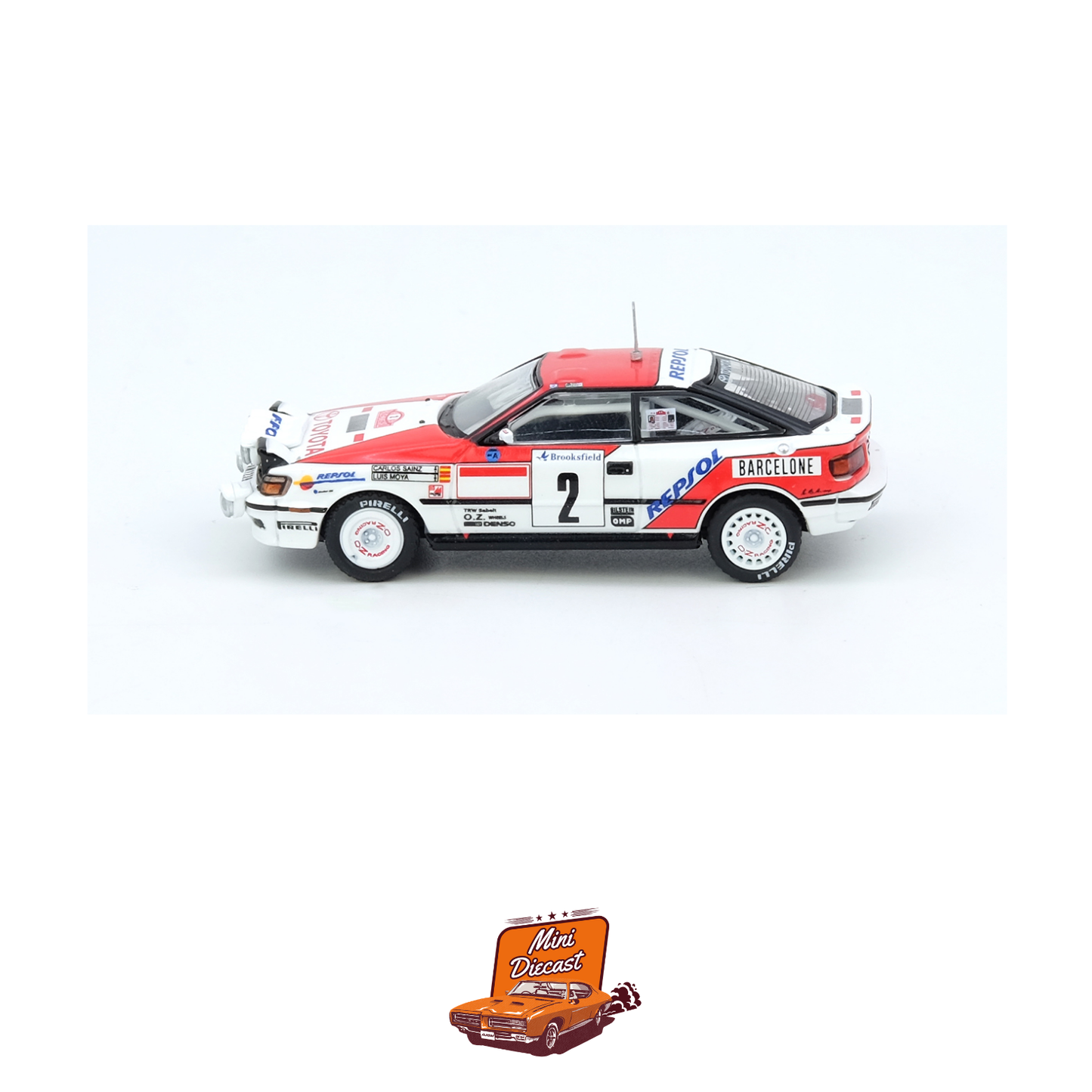 INNO64 Toyota Celica GT-FOUR (ST165) Rally Monte Carlo 1991 Winner C. Sainz / L. Moya IN64-ST165R-91MCW