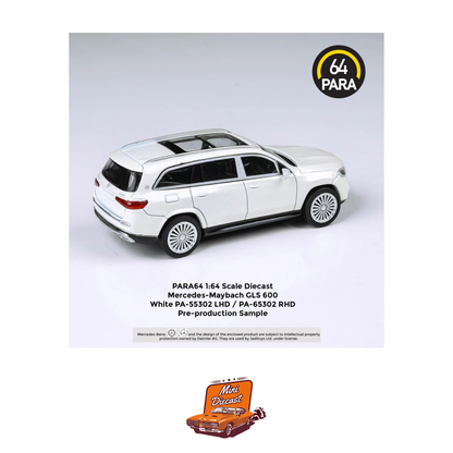 PARA64 Mercedes-Maybach GLS 600 White - RHD (1:64 Scale)