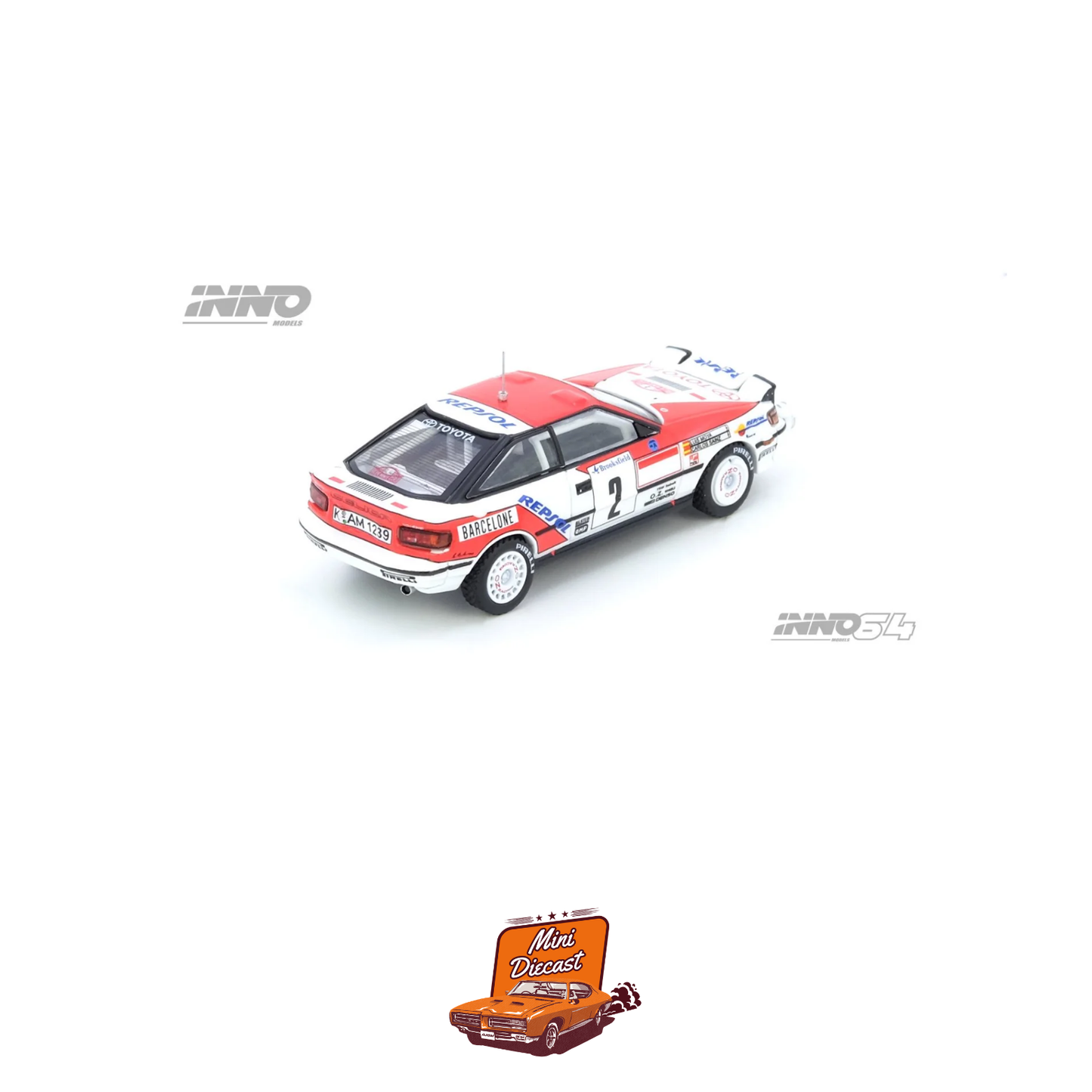 INNO64 Toyota Celica GT-FOUR (ST165) Rally Monte Carlo 1991 Winner C. Sainz / L. Moya IN64-ST165R-91MCW