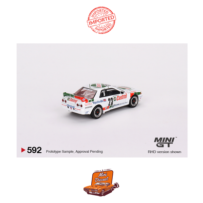 Mini GT #592 Nissan Skyline GT-R (R32) Gr. A #23 1990 Macau Guia Race Winner