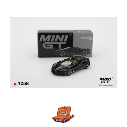 Mini GT #1058 Bugatti W16 Mistral Black