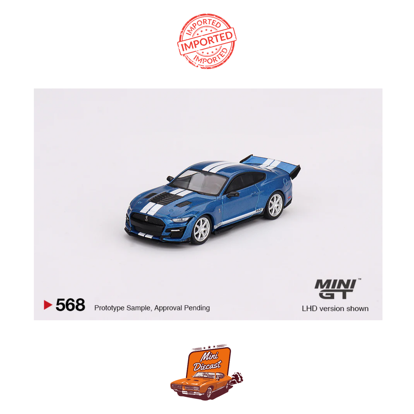 Mini GT #568 Shelby GT500 Dragon Snake Concept (Ford Performance Blue)