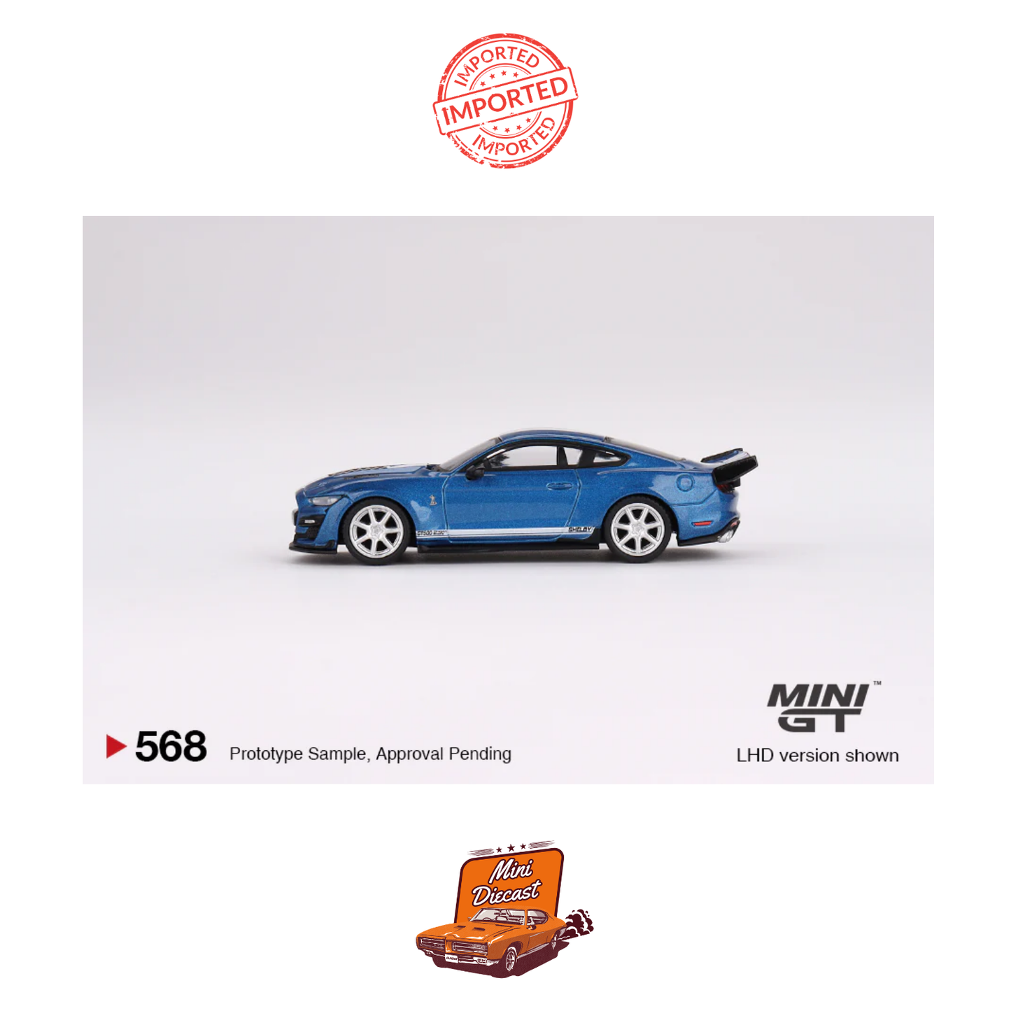 Mini GT #568 Shelby GT500 Dragon Snake Concept (Ford Performance Blue)