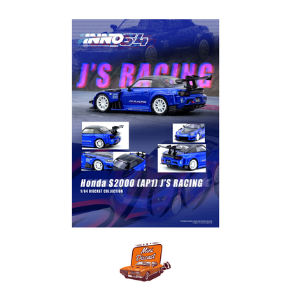 INNO64 Honda S2000 J'S Racing (AP1) Blue IN64-S2000JS-BLUE
