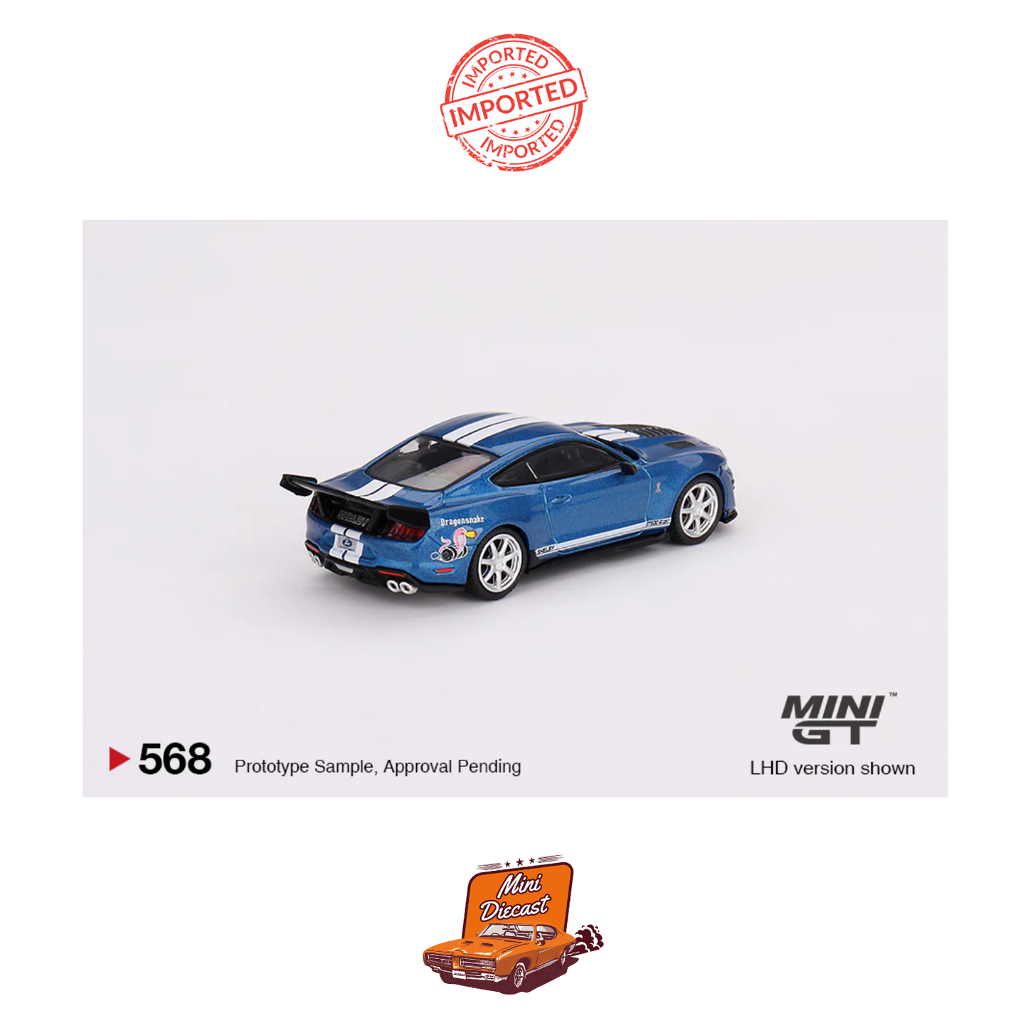 Mini GT #568 Shelby GT500 Dragon Snake Concept (Ford Performance Blue)