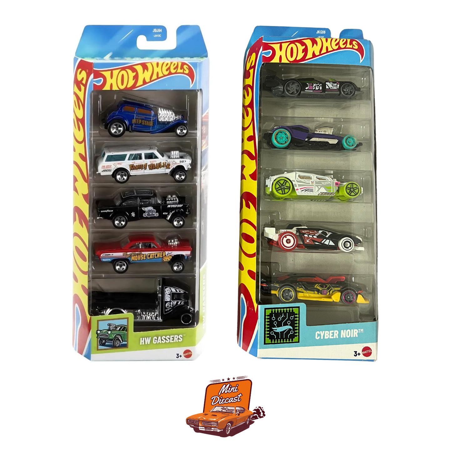 Hot Wheels 5-Pack (2x) – HW Grassers / Cyber Noir