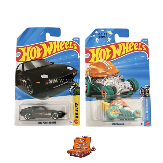 Hot Wheels Mainline (Set of 2) – 1983 Porsche 928S / Head Gasket
