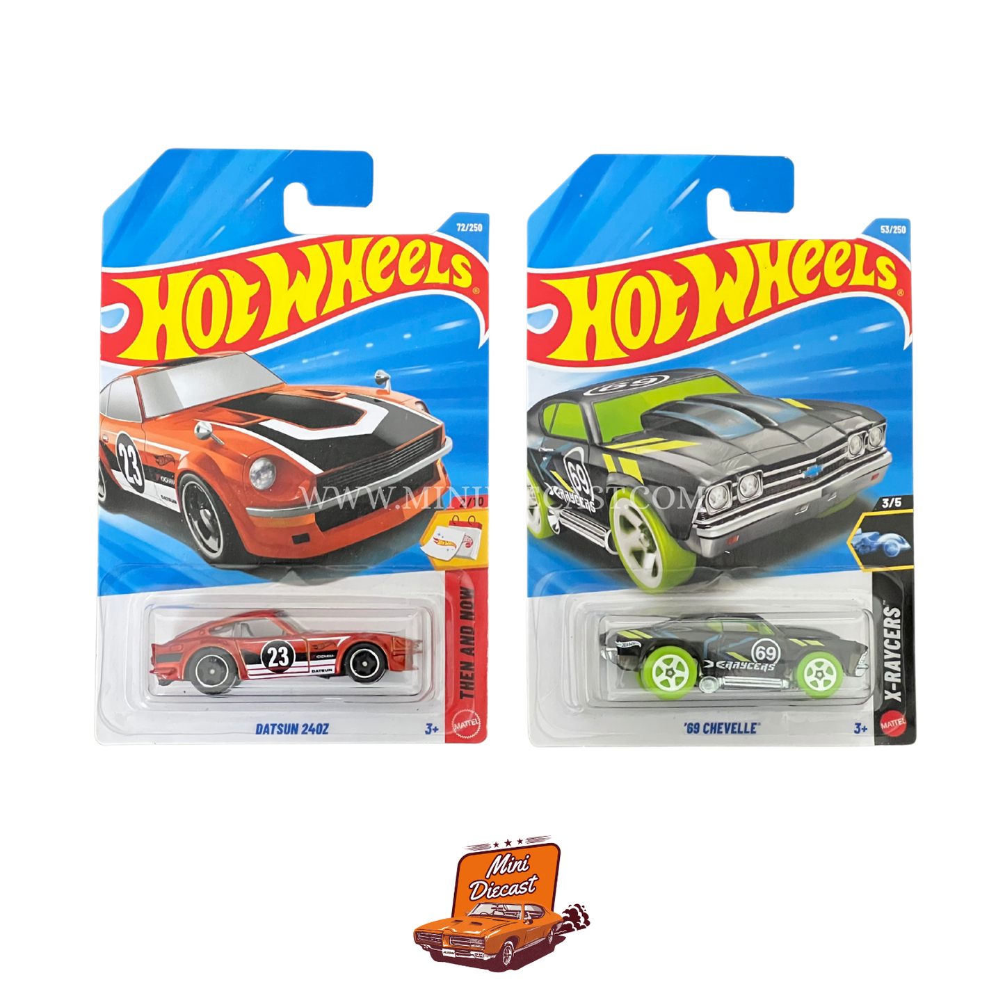 Hot Wheels Mainline (Set of 2) – Datsun 240Z / ’69 Chevelle