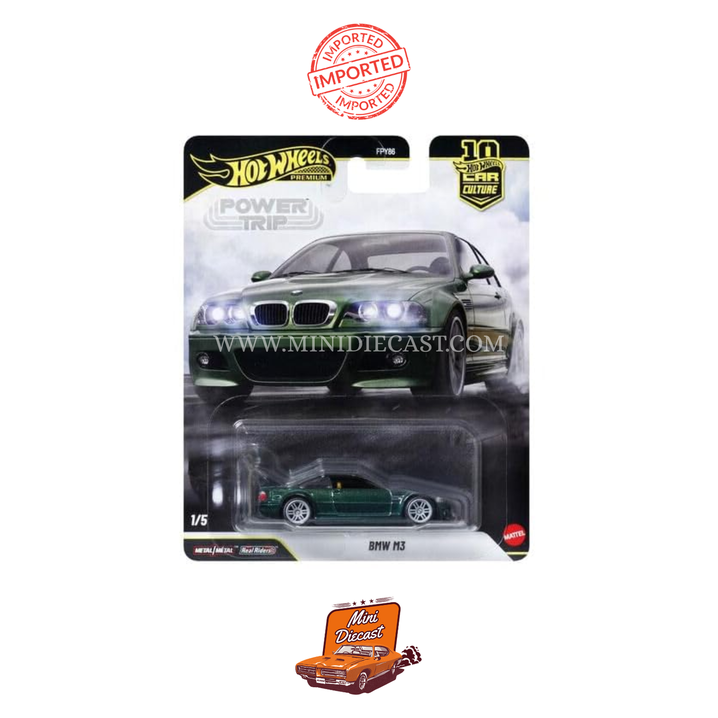 Hot Wheels Premium Car Culture Power Trip – Set of 5 (Imported)
