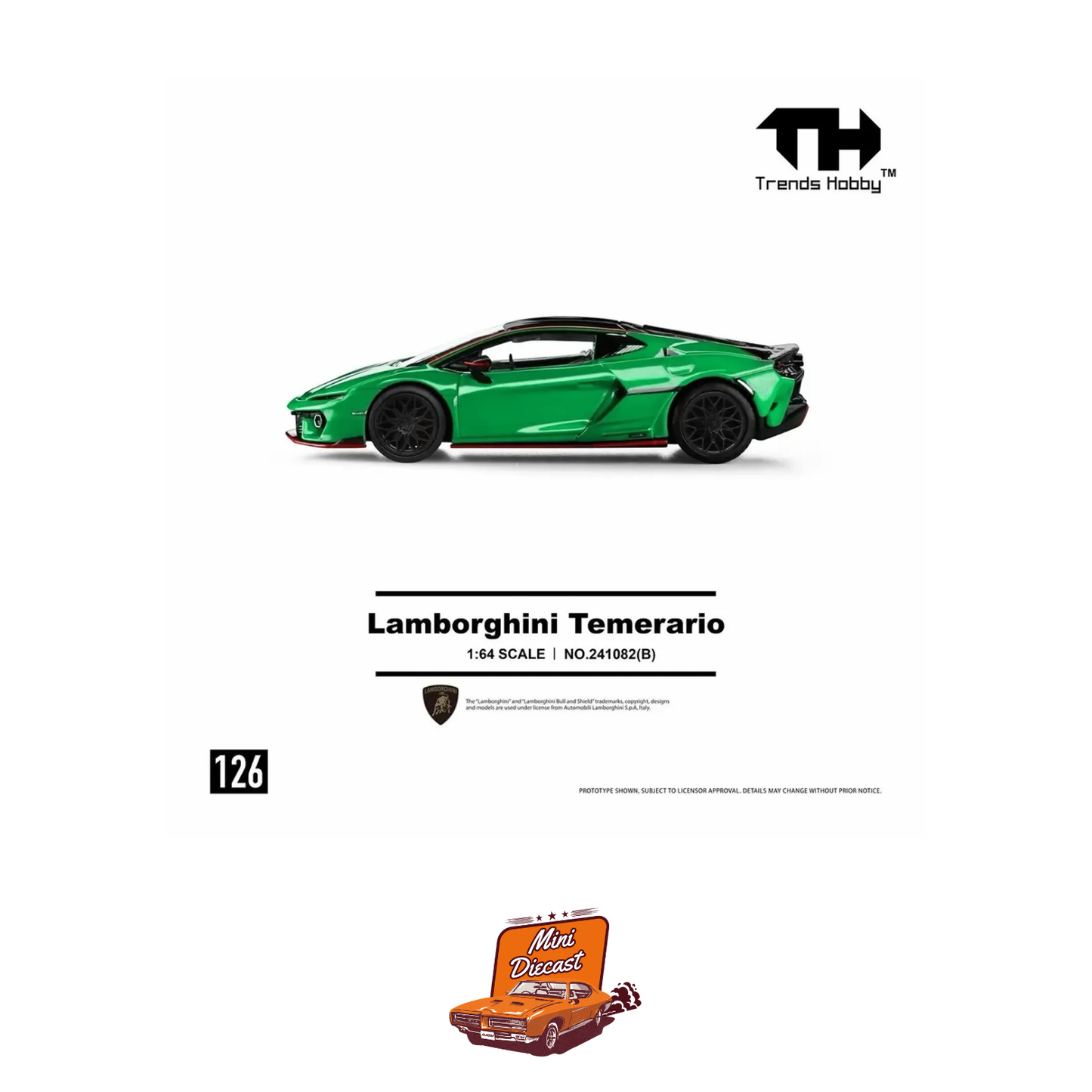 Trends Hobby Lamborghini Temerario Green 1:64 (241082(B))