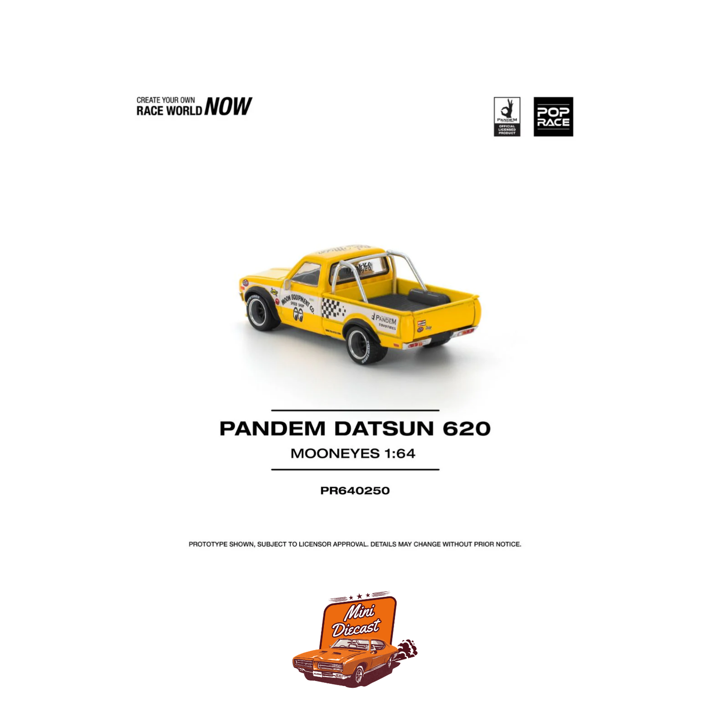 Pop Race Pandem Datsun 620 Mooneyes (PR64-250)