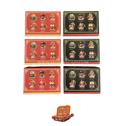 Tawan – Trendy Building Blocks 2026 New Year Street (Set of 6 Boxes / 6 Designs) (Imported)