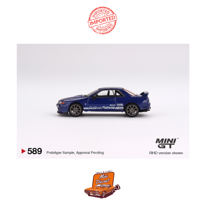 Mini GT #589 Nissan Skyline GT-R Top Secret (Metallic Blue)