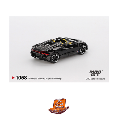 Mini GT #1058 Bugatti W16 Mistral Black