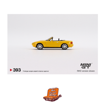Mini GT #393 Eunos Roadster Sunburst Yellow