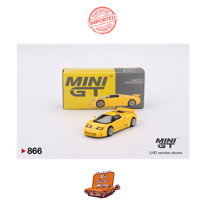 Mini GT #866 Bugatti EB110 Super Sport (Giallo Bugatti)