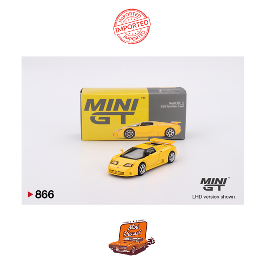 Mini GT #866 Bugatti EB110 Super Sport (Giallo Bugatti)