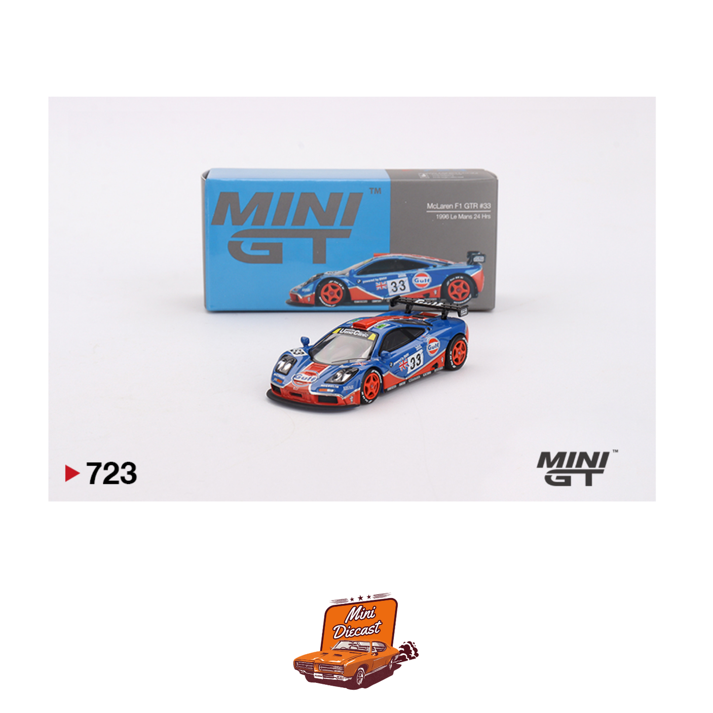 Mini GT #723 McLaren F1 GTR #33 1996 Le Mans 24Hr (Imported)